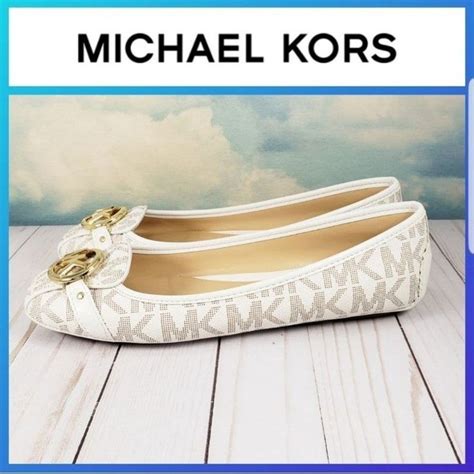 michael kors emilia vanilla|Michael Kors vanilla flats 8m.